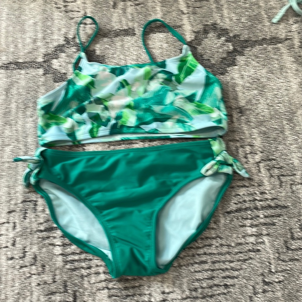 three-piece bathing suit  art class size 1012 bottoms top and long sleeve shirt